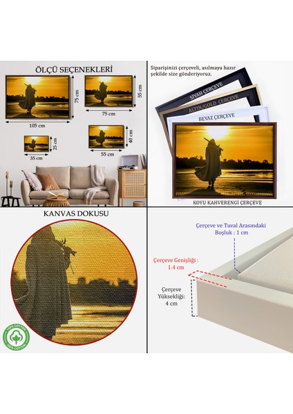 Çerçeveli Suikastçi Dekoratif Kanvas Duvar TABLOSU-3607 indirimleri