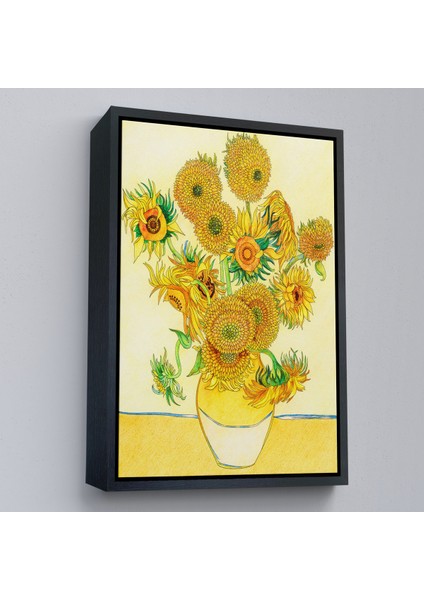 Çerçeveli Vincent Van Gogh - Ayçiçekleri TABLO-7447