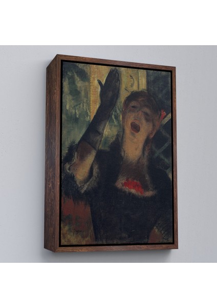 Çerçeveli Edgar Degas - Cafe Singer TABLO-8088 fiyatları