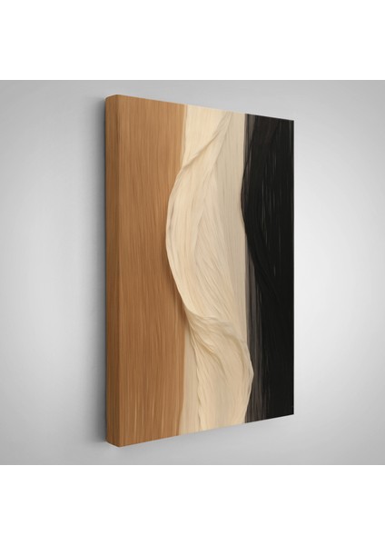 Çerçeveli Kumaş Desenli Dekoratif TABLO-7596