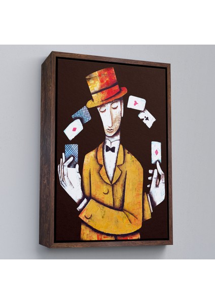 Çerçeveli Kumarbaz Adam Dekoratif Duvar TABLOSU-6443 fiyatları