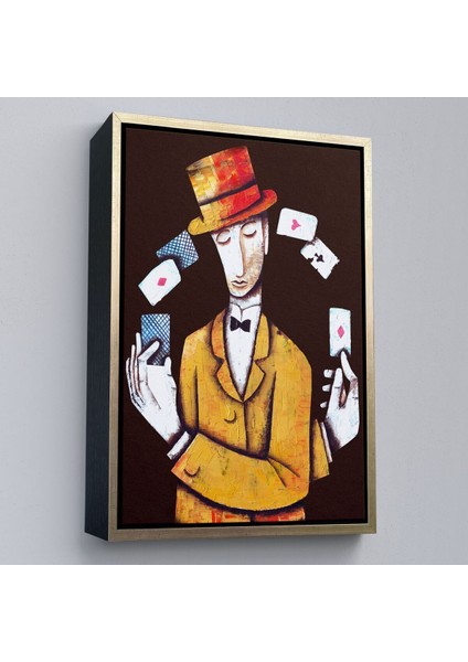 Çerçeveli Kumarbaz Adam Dekoratif Duvar TABLOSU-6443 modelleri