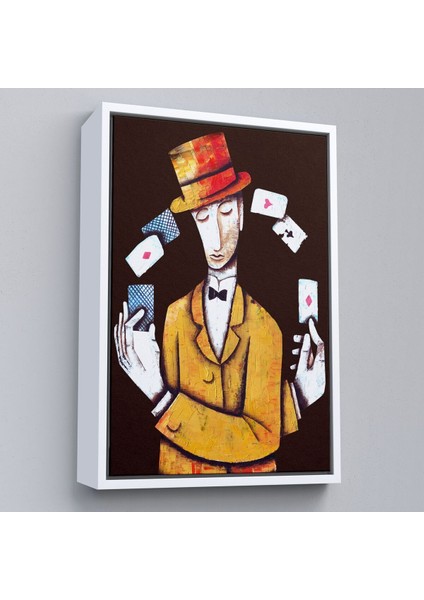 Çerçeveli Kumarbaz Adam Dekoratif Duvar TABLOSU-6443 fırsatları