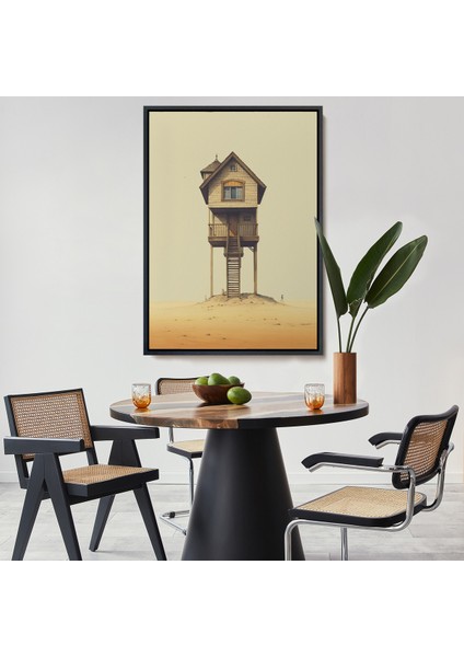 Çerçeveli Hiçliğin Ortasındaki Nöbet Kulesi TABLO-7540