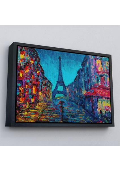 Çerçeveli Fransa Paris Sokakları Duvar TABLOSU-1219