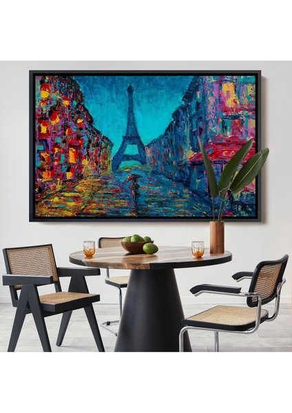 Çerçeveli Fransa Paris Sokakları Duvar TABLOSU-1219