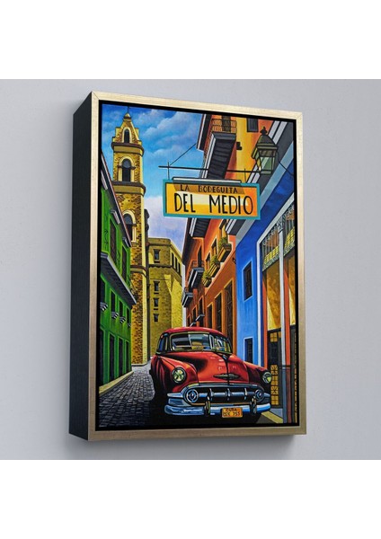 Çerçeveli La Bodeguita Cuba Car Duvar TABLOSU-6457 fiyatları