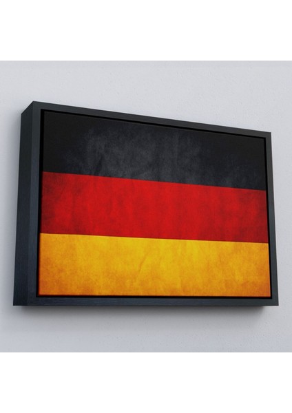 Çerçeveli Almanya Bayrağı Rustik Yıpranmış Tablo, Ev ve Ofis DEKORU-5386 modelleri
