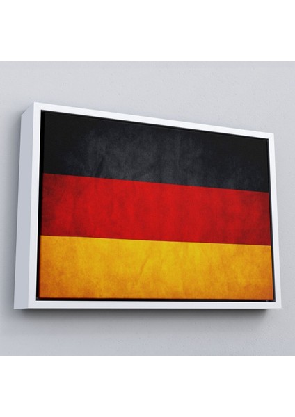 Çerçeveli Almanya Bayrağı Rustik Yıpranmış Tablo, Ev ve Ofis DEKORU-5386 fırsatları
