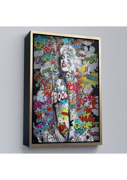 Çerçeveli Graffiti , Renkli Kanvas TABLO-5307 fiyatları