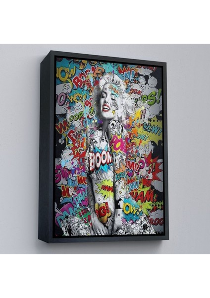 Çerçeveli Graffiti , Renkli Kanvas TABLO-5307 modelleri