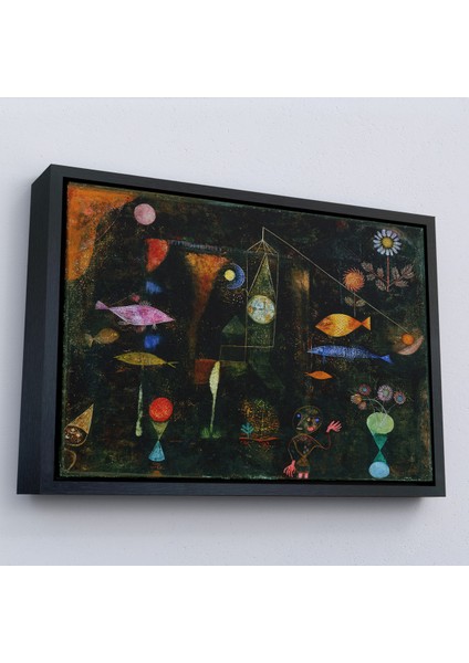 Çerçeveli Paul Klee - Sihirli Balık Tablo - Fish MAGIC-7109