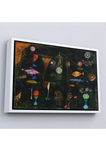 Çerçeveli Paul Klee - Sihirli Balık Tablo - Fish MAGIC-7109 fırsatları