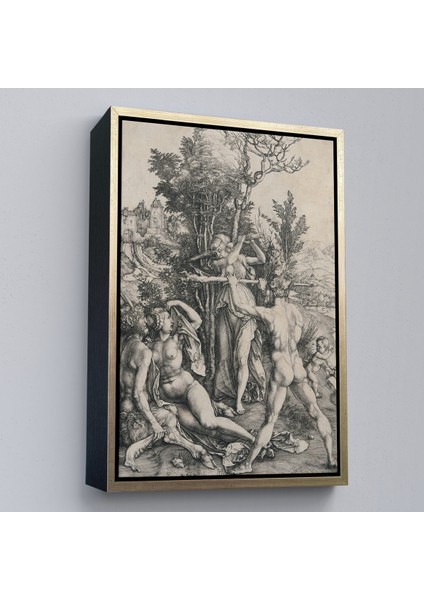 Çerçeveli Albrecht Dürer - Herkül Yol Ayrımında Tablo - Hercules At The CROSSROADS-7326 modelleri