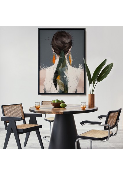 Çerçeveli Sırtı Dönük Kadın TABLOSU-7574