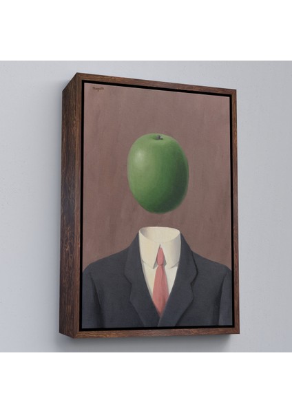 Çerçeveli Rene Magritte - Soyut Sabit Fikir TABLOSU-7343