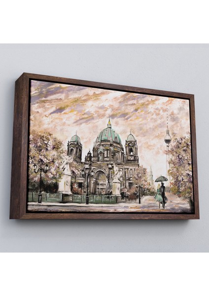 Çerçeveli Berlin Sephora Katedrali Yağlıboya Görünüm Dekoratif Kanvas Duvar TABLOSU-3501 fiyatları