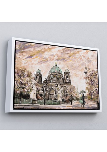 Çerçeveli Berlin Sephora Katedrali Yağlıboya Görünüm Dekoratif Kanvas Duvar TABLOSU-3501 fırsatları