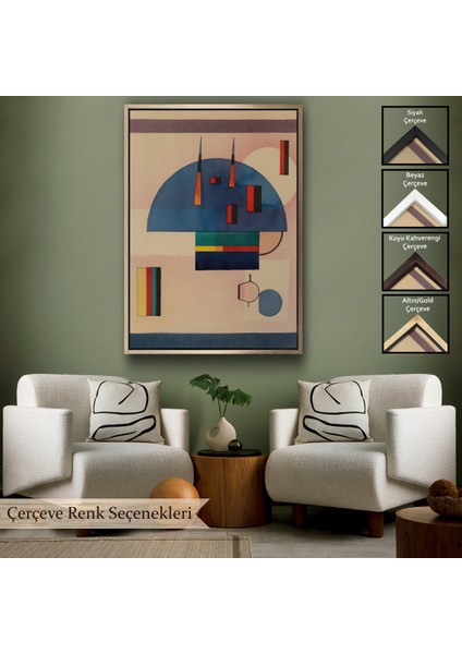 Çerçeveli Vasiliy Kandinsky - Sakin TABLOSU-7486