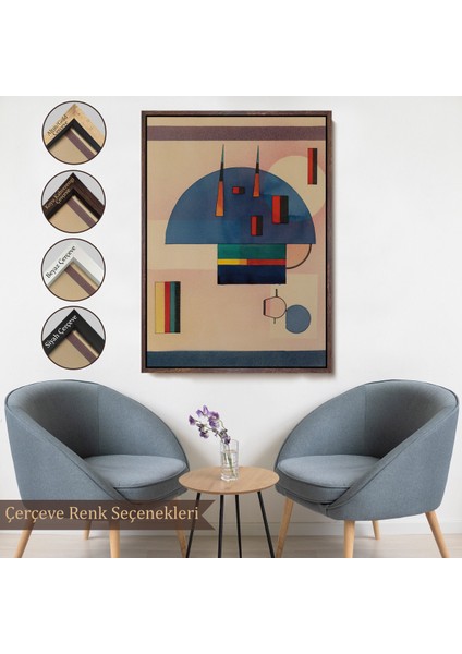 Çerçeveli Vasiliy Kandinsky - Sakin TABLOSU-7486