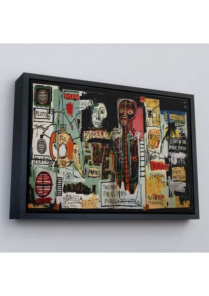 Çerçeveli Jean Michel Basquiat Notary Kanvas TABLO-5002 modelleri