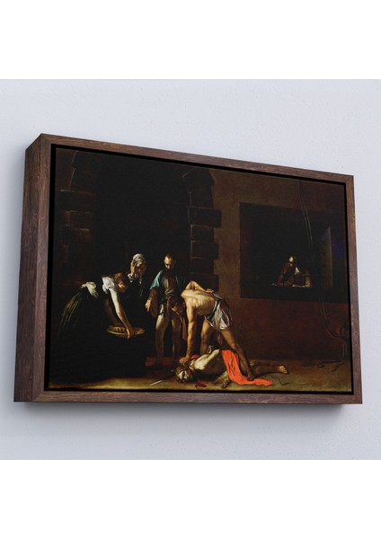 Çerçeveli Vaftizci Yahya'nın Kesilmesi Tablo-Caravaggio-The Beheading Of St John The BAPTIST-7139