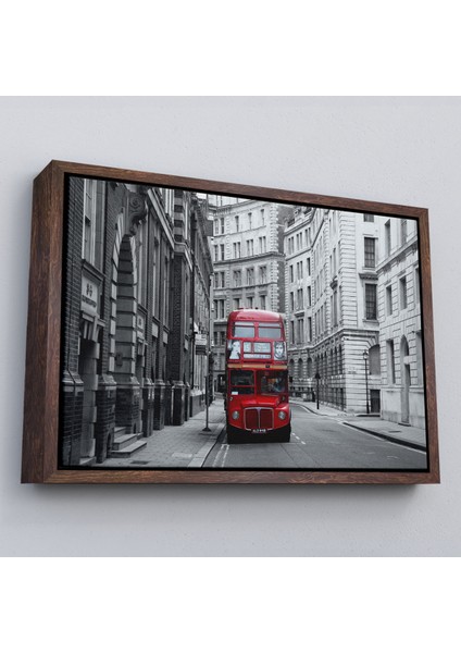 Çerçeveli Londra Kırmızı Otobüs TABLOSU-6622 fiyatları