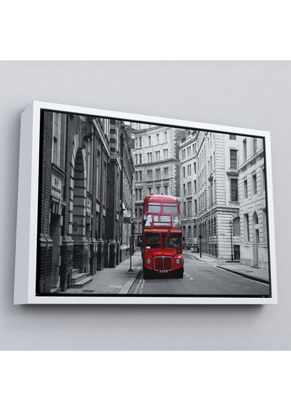 Çerçeveli Londra Kırmızı Otobüs TABLOSU-6622 fırsatları