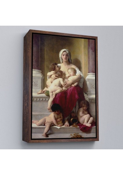 Çerçeveli Yetiştirme Yurdundaki Kadın ve Çocuklar Duvar Tablosu William-Adolphe BOUGUEREAU-6147 fiyatları