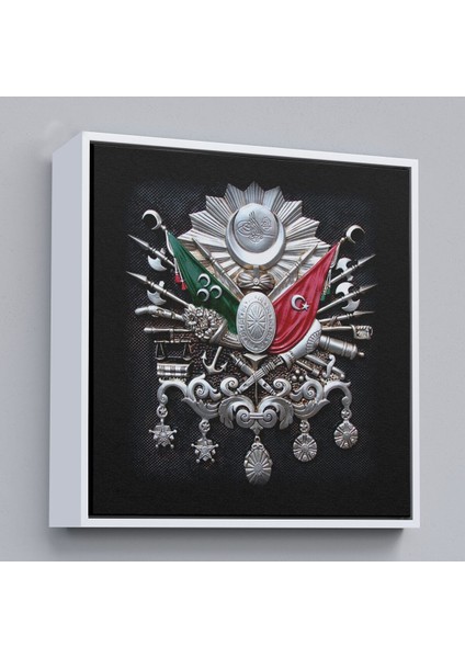 Çerçeveli Osmanlı Tuğrası Dekoratif Kanvas TABLO-5803 fırsatları