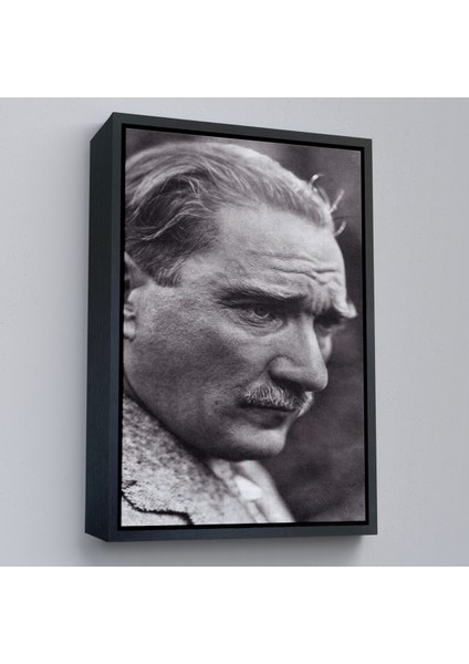 Çerçeveli Mustafa Kemal Atatürk Yakın Çekim Duvar TABLOSU-6213