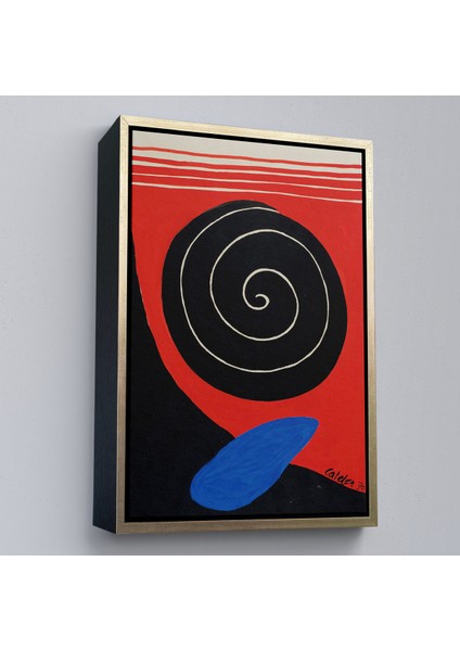 Çerçeveli Alexander Calder - Büyük Kaya Tablosu - Big BOULDER-8079
