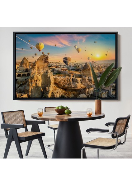 Çerçeveli Göreme Kapadokya Manzarası Duvar TABLOSU-1245