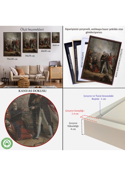 Çerçeveli San Nicolas'ın St Vincent'ta Teslim Olması Reprodüksiyon TABLOSU-6277 indirimleri