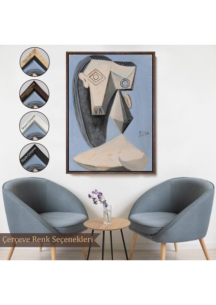 Çerçeveli Pablo Picasso - Gerçeküstü Kadın TABLO-7418