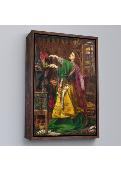 Çerçeveli Frederick Sandys'in 1864 Tarihli Bir Cadı TABLOSU-7304 fiyatları