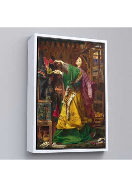 Çerçeveli Frederick Sandys'in 1864 Tarihli Bir Cadı TABLOSU-7304 fırsatları