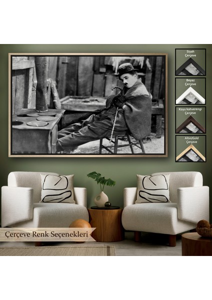 Çerçeveli Charlie Chaplin TABLOSU-6619