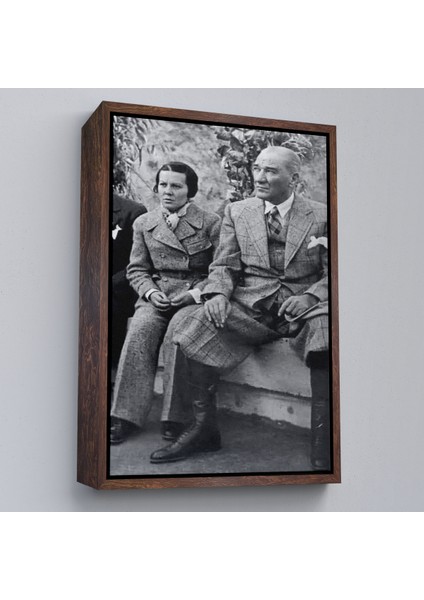Çerçeveli Atatürk Portre Tablosu Mustafa Kemal Atatürk Dikdörtgen Dekoratif Kanvas TABLO-144 fiyatları