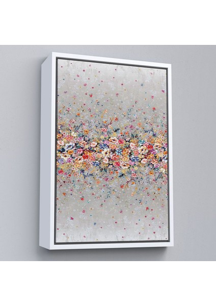 Çerçeveli Renkli Çiçekler Duvar TABLOSU-6085 fırsatları