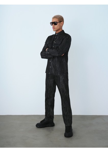 Oversize Fit Erkek Gömlek U.kol