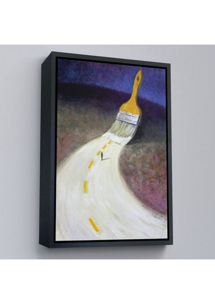 Çerçeveli Kendi Yolunu Çiz Duvar TABLOSU-6071 modelleri