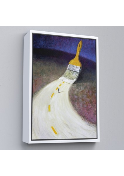 Çerçeveli Kendi Yolunu Çiz Duvar TABLOSU-6071 fırsatları