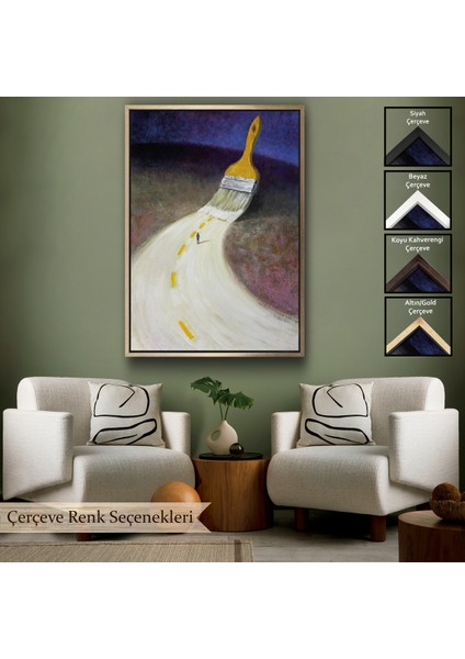 Çerçeveli Kendi Yolunu Çiz Duvar TABLOSU-6071