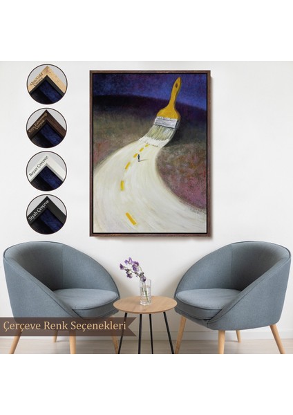 Çerçeveli Kendi Yolunu Çiz Duvar TABLOSU-6071