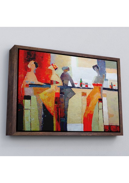 Çerçeveli Pubdaki Kadınlar Tablosu - Women In The Pub -6604 fiyatları