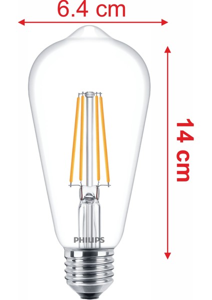 7W Eustik Ampul 7WE - 60 W ST64 E27