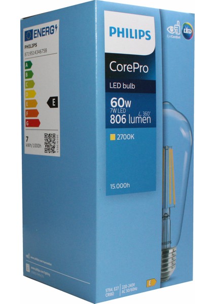 7W Eustik Ampul 7WE - 60 W ST64 E27 fiyatları