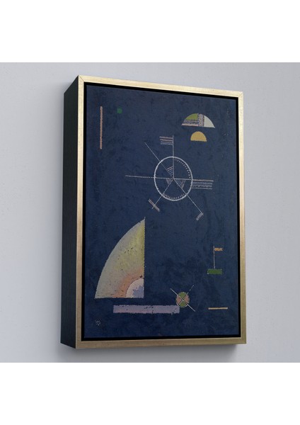 Çerçeveli Wassily Kandinsky - Donuk Gri TABLOSU-7489 fiyatları