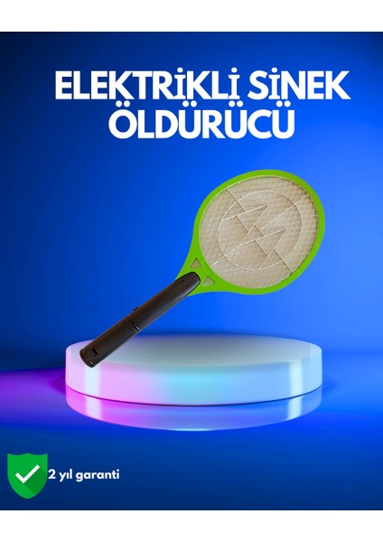 Pil ile Çalışan Elektrikli Sivrisinek Raketi | Kimyasal Içermeyen Hijyenik Çözüm